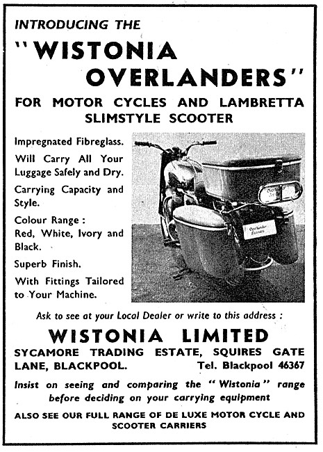 Wistonia Overlanders Panniers & Top Box Set                      