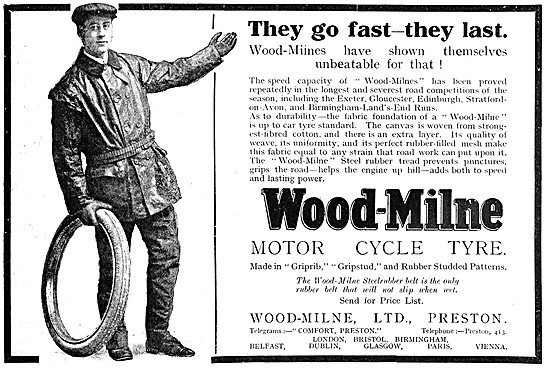 Wood-Milne Motor Cycle Tyres                                     