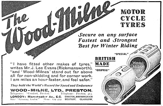 Wood-Milne Motor Cycle Tyres                                     