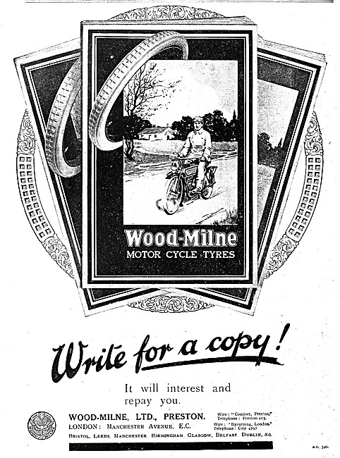 Wood-Milne Motor Cycle Tyres                                     