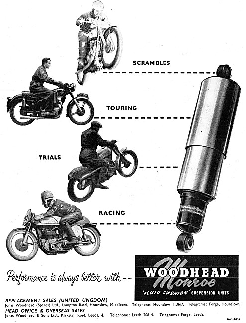 Woodhead Monroe Suspension Units - Monroe Shock Absorbers        