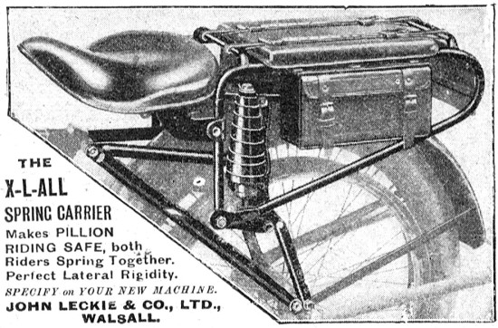 1923 X-L-All Motor Cycle Spring Carrier                          