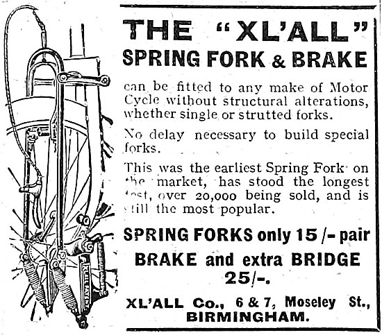 Xl'All Motor Cycle Spring Fork & Brake - XLALL                   