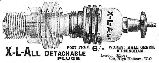 Xl'All Spark Plugs 1919                                          