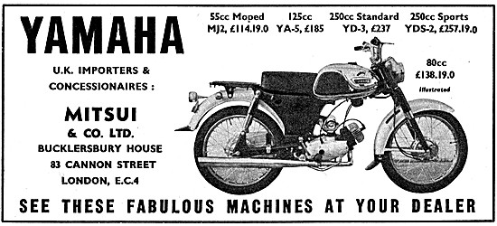 Mitsui & Co Yahama Motor Cycle Concessionaires - Yamaha 80cc     