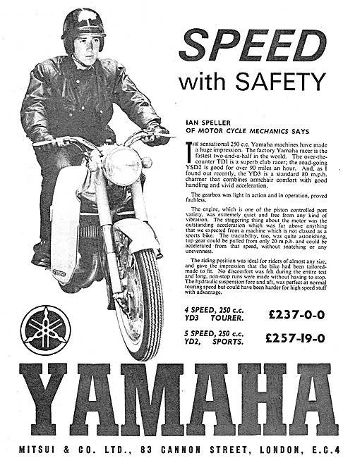 Yamaha YD3 Tourer - Yamaha YD2 Sports 250 cc                     