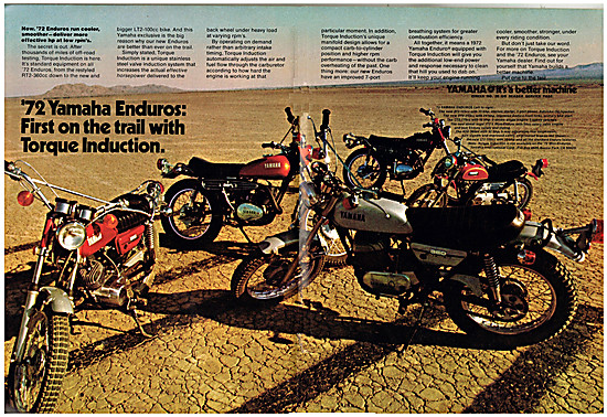 1971 Yahama Enduro Motor Cycles                                  