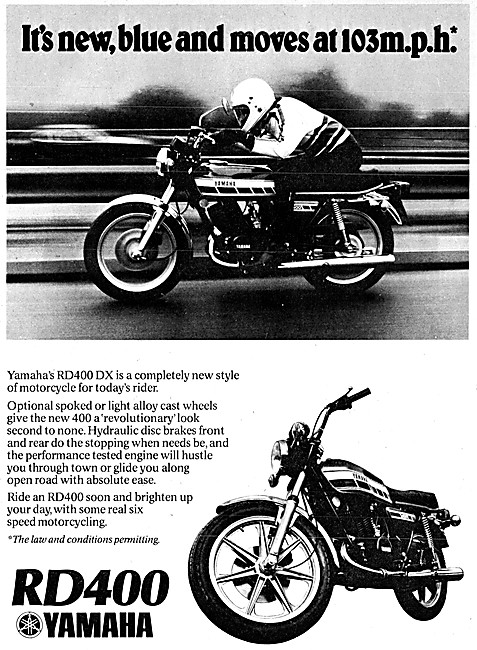 Yahama Motor Cycles - Yamaha RD400                               