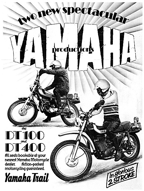 Yahama Motor Cycles - Yamaha DT100 - Yamaha DT400                