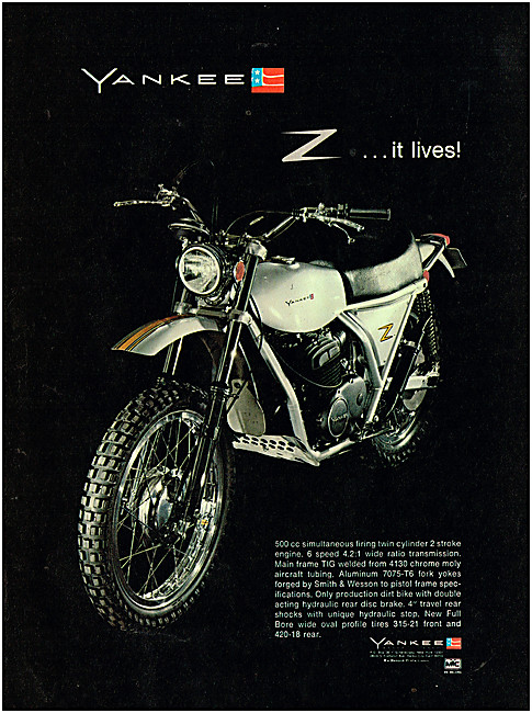 Yankee Z 500 Motorcycle                                          