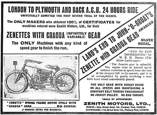 Zenith Zenette Motor Cycle                                       