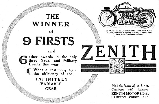 Zenith Military Motor Cycles                                     