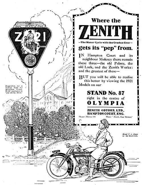 1920 Zenith Motor Cycles                                         