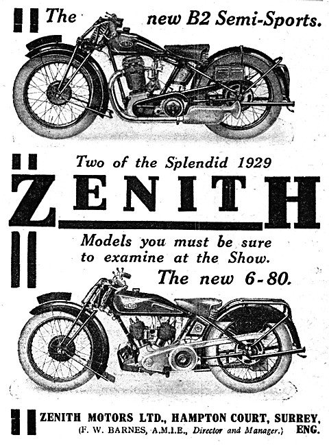 Zenith 6-80 Motor Cycle 1928                                     