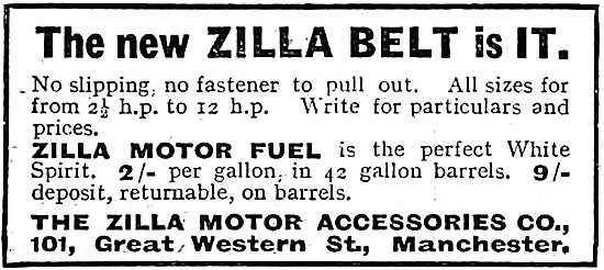 Zilla Belts - Zilla White Spirit Motor Fuel                      