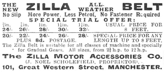Zilla Motor Cycle Drive Belts - Zilla Belts                      