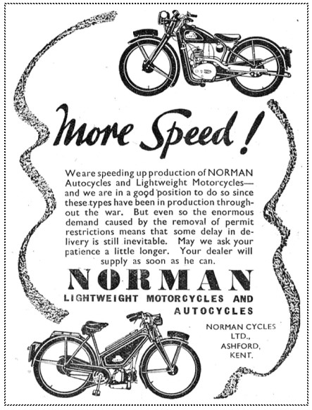 Norman Lightweight Motor Cycles